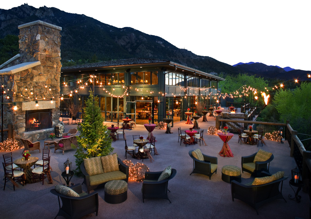 Outdoor meeting space at The Broadmoor