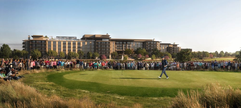 Omni PGA Frisco Resort, 18th hole rendering.