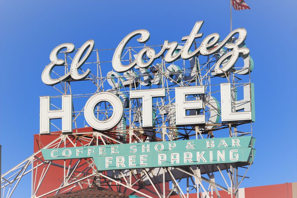 El Cortez Hotel Sign in Las Vegas