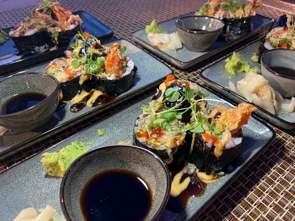Fresh-rolled sushi