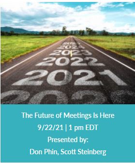 Future of Meetings Is Now webinar graphic.