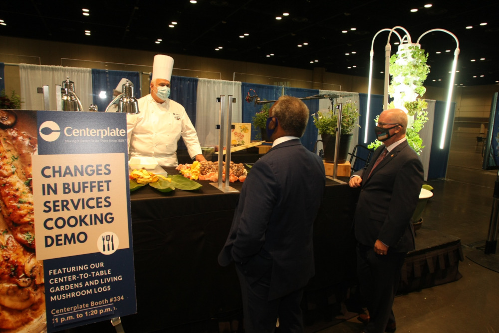 Centerplate plated up a convention food service presentation at Together Again Expo in Orlando 