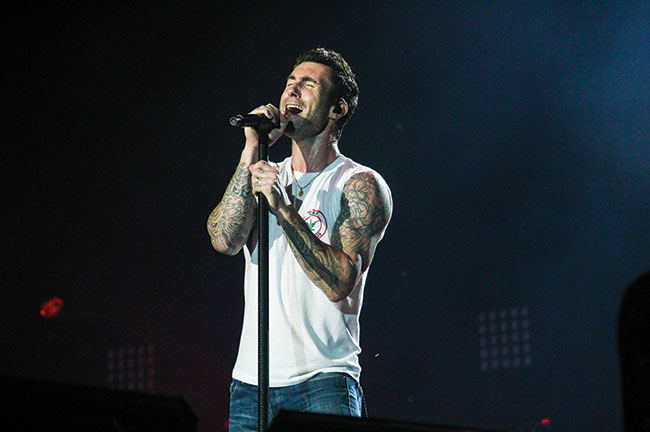 Adam Levine of Maroon 5, Credit: Andre Luiz Moreira, Shutterstock