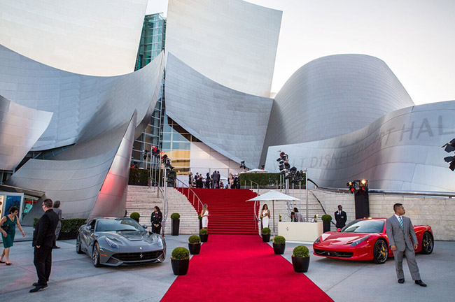Ferrari Event at Walt Disney Concert Hall, Filming Location of Iron Man
