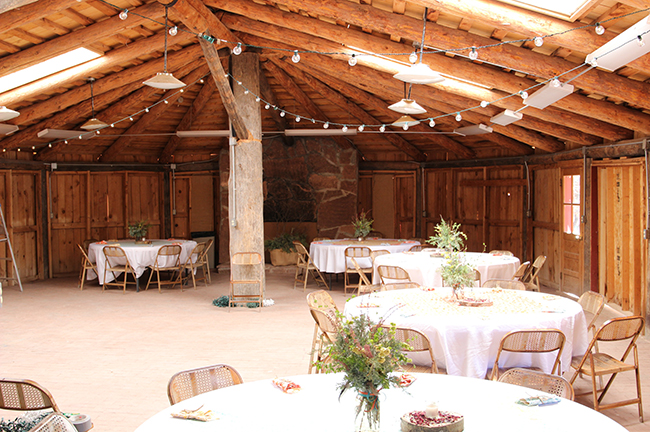 Long House at Ghost Ranch, Interior Event Setup, Credit: Anna Maria Gonzales