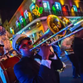 New Orleans brass band.